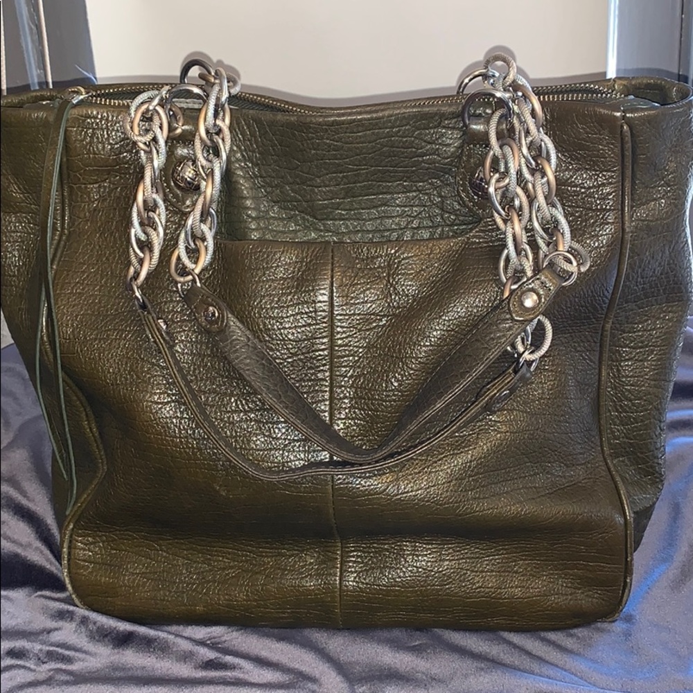 👜Elliott Lucca olive green handbag tote 👜 purse